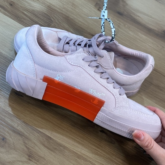 Off-White Suede Vulcanized Sneakers - Picture 4 of 12